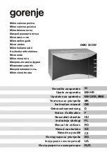 Gorenje GMO 20 DW Instruction Manual preview