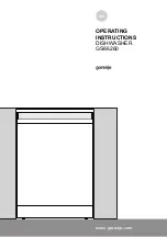 Gorenje GS66260 Operating Instructions Manual preview