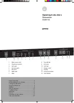 Gorenje GV55110 Operating Instructions Manual preview