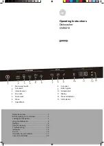 Gorenje GV56210 Operating Instructions Manual preview