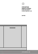 Preview for 1 page of Gorenje GV65160XXLCUS Operating Instructions Manual