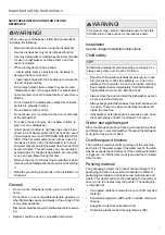 Preview for 3 page of Gorenje GV65160XXLCUS Operating Instructions Manual