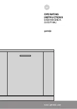 Gorenje GVSP164J Operating Instructions Manual preview