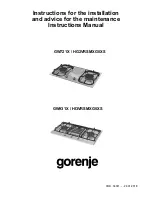 Gorenje GW721X/HG2VRSMXG0XS Instructions For The Installation And Advice For The Maintenance preview