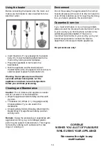 Preview for 14 page of Gorenje HB 803 W Instructions For Use Manual