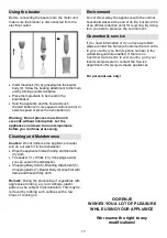 Предварительный просмотр 17 страницы Gorenje HBX883QW Instructions For Use Manual