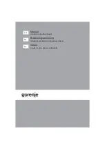 Preview for 1 page of Gorenje HET945XSC Manual