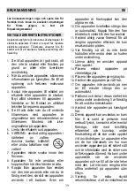 Предварительный просмотр 39 страницы Gorenje HS 110PR Instruction Manual