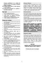 Предварительный просмотр 6 страницы Gorenje HS 90BG Instruction Manual