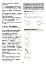 Preview for 16 page of Gorenje JC150FW Instruction Manual