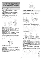 Preview for 13 page of Gorenje JC803G Instruction Manual