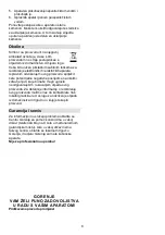 Предварительный просмотр 8 страницы Gorenje K 17 HE Instruction Manual