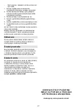 Предварительный просмотр 27 страницы Gorenje K15DWE Instruction Manual