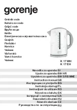 Gorenje K17EH Instruction Manual preview