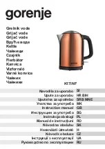 Preview for 1 page of Gorenje K17INF Instruction Manual