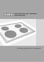 Preview for 1 page of Gorenje KC621USC Instructions For Use, Installation, And Connection