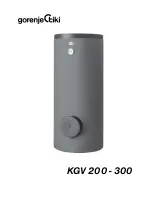 Предварительный просмотр 1 страницы Gorenje KGV 200-1 Manual