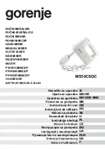 Preview for 1 page of Gorenje M550CSDC Instructions For Use Manual