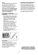 Предварительный просмотр 21 страницы Gorenje MG 2500 SJW Instruction Manual