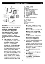 Предварительный просмотр 22 страницы Gorenje MG 2500 SJW Instruction Manual