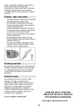 Preview for 29 page of Gorenje MG 2500 SJW Instruction Manual