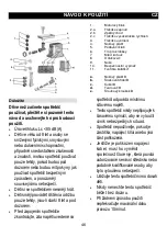 Предварительный просмотр 46 страницы Gorenje MG 2500 SJW Instruction Manual