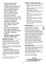 Предварительный просмотр 9 страницы Gorenje MG1802SJW Instruction Manual