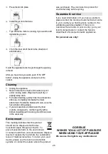 Preview for 29 page of Gorenje MMC1005W Instruction Manual