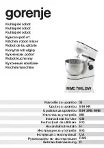 Gorenje MMC700LBW Instructions For Use Manual предпросмотр