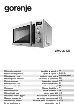 Предварительный просмотр 2 страницы Gorenje MMO 20 DE Instruction Manual