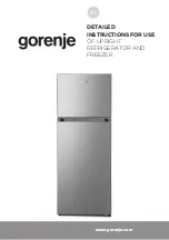 Gorenje NRF7191CW4 Detailed Instructions For Use предпросмотр