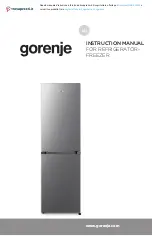 Gorenje NRK4182CW4 Instruction Manual preview