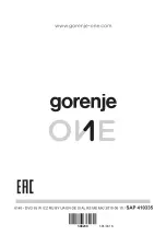 Preview for 56 page of Gorenje ONE DVG65W Manual