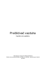 Предварительный просмотр 57 страницы Gorenje OPTIAIR 203 M Instructions For Use Manual