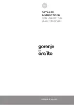 Preview for 1 page of Gorenje Ora-Ito BO637ORAB Instructions For Use Manual