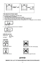 Preview for 10 page of Gorenje OT 200 GEB Instruction Manuals