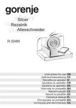 Preview for 1 page of Gorenje R 504N Instructions For Use Manual