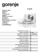 Preview for 1 page of Gorenje R401W Instruction Manual