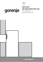 Gorenje R4142ANW Detailed Instructions For Use preview