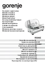 Preview for 1 page of Gorenje R506E Instructions For Use Manual