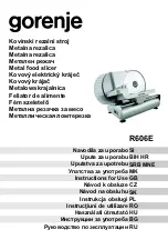 Предварительный просмотр 1 страницы Gorenje R606E Instructions For Use Manual