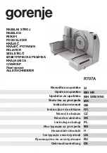 Gorenje R707A Instruction Manual preview