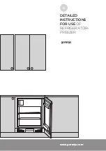 Gorenje RBIU6092AW Instructions For Use Manual предпросмотр