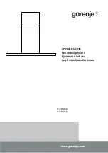 Preview for 1 page of Gorenje S10/GHT63X Manual