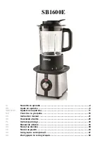 Gorenje SB1600E Instruction Manual предпросмотр