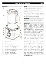 Предварительный просмотр 6 страницы Gorenje SB1600E Instruction Manual