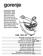 Preview for 1 page of Gorenje SBR 1000 DV Instruction Manual