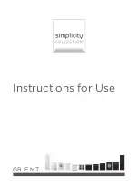 Preview for 1 page of Gorenje Simplicity IT612SY2B Instructions For Use Manual