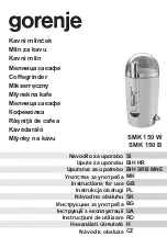 Gorenje SMK 150 B Instructions For Use Manual preview