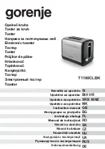 Gorenje T1100CLBK Instruction Manual preview